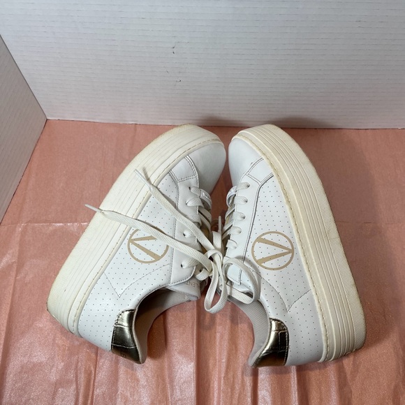 Valentino Women's Cream Logo Sneakers - Picture 7 of 12